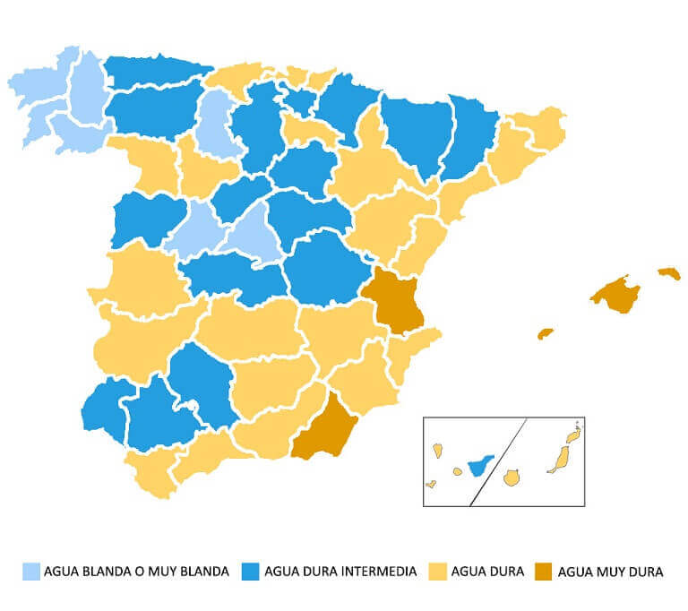 Dureza del Agua en España